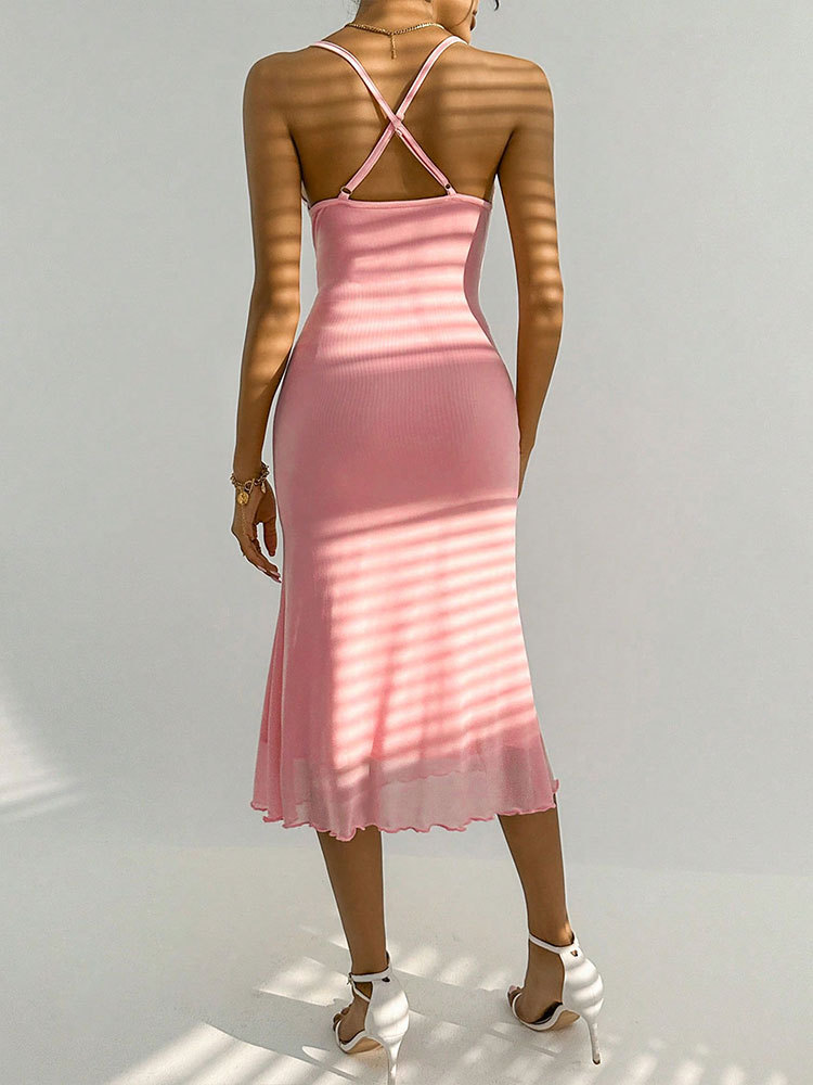 Openwork Bandeau Dress