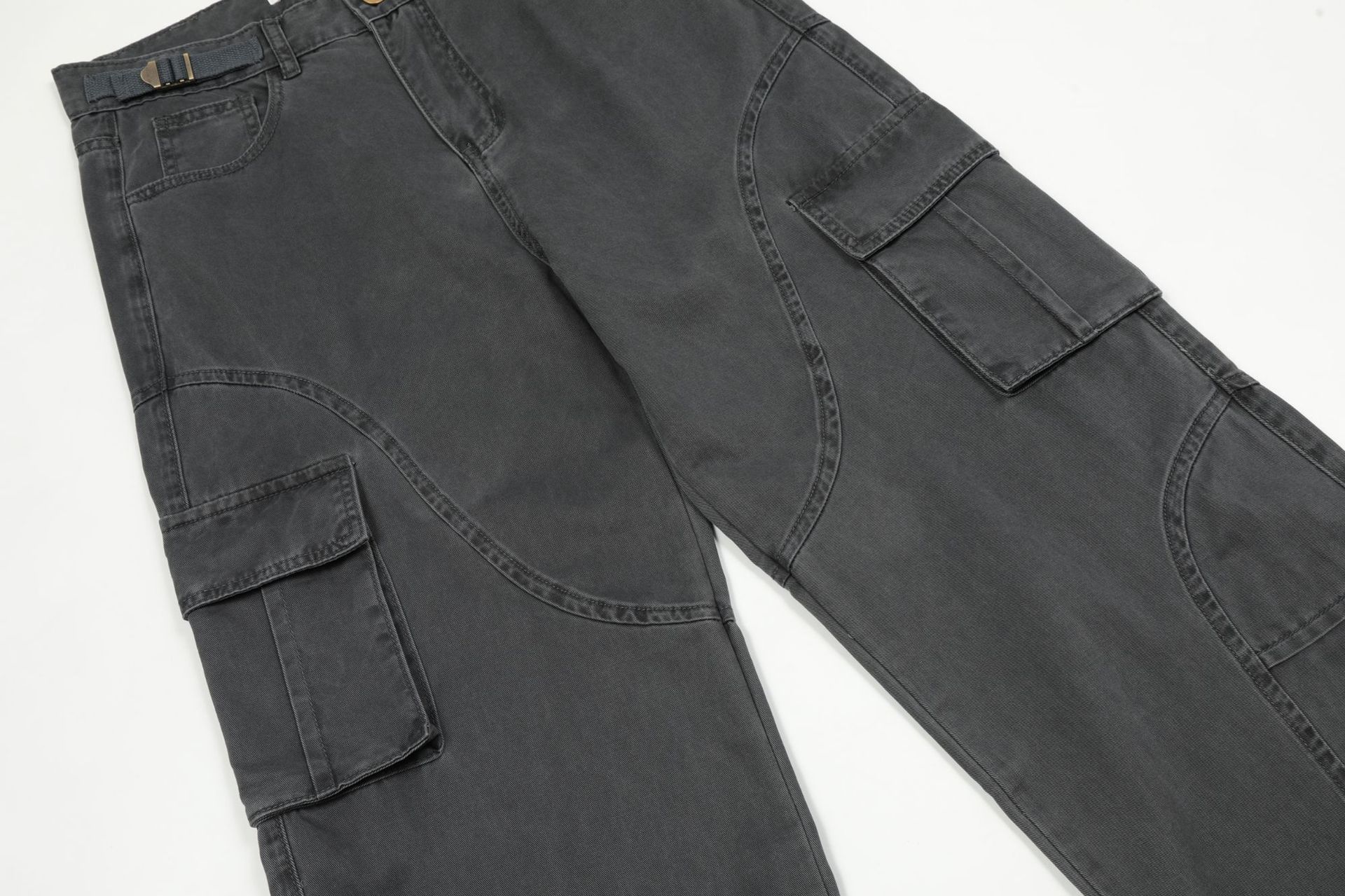 Pants for Men and Women Vintage Washed Distressed Design with Pockets