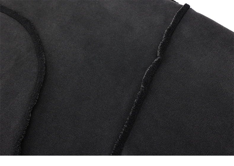 Cotton Paneled Exposed Seam Hoodie