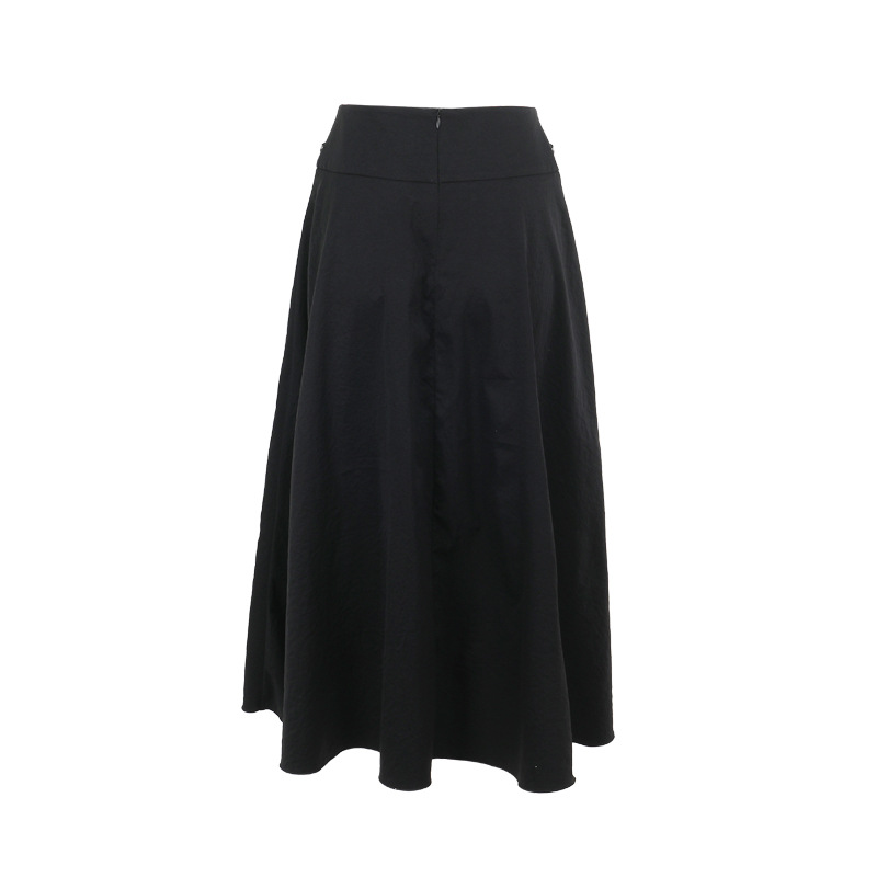 Sophisticated Flared Solid Color Skirt