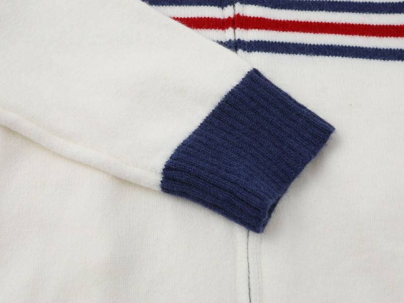Contrast Stitch Banded Zipper Cardigan
