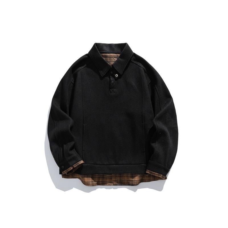 Oversized Long Sleeve Layered Letter Hoodie