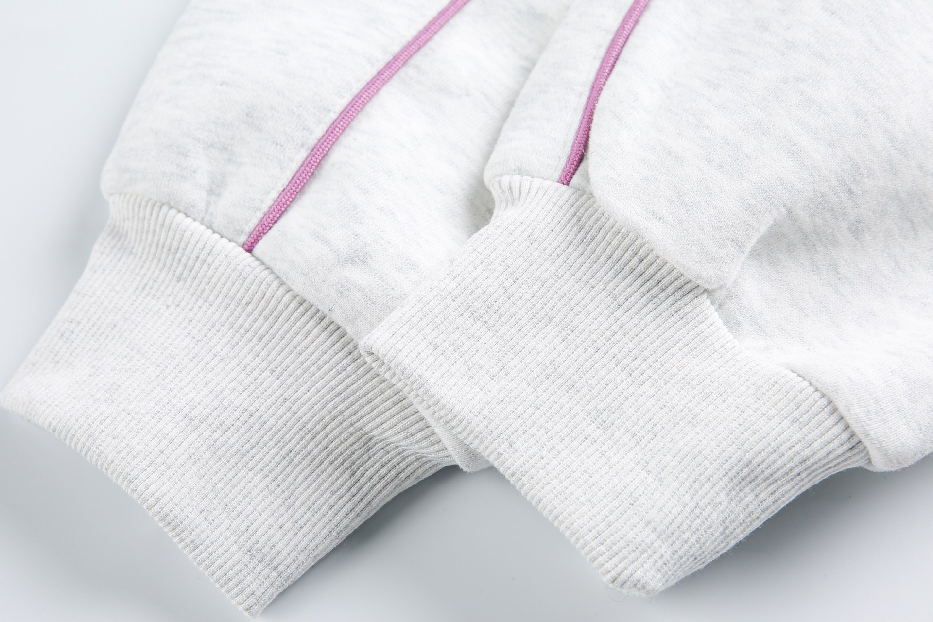 Cotton Blend Two-Tone Seam Hoodie