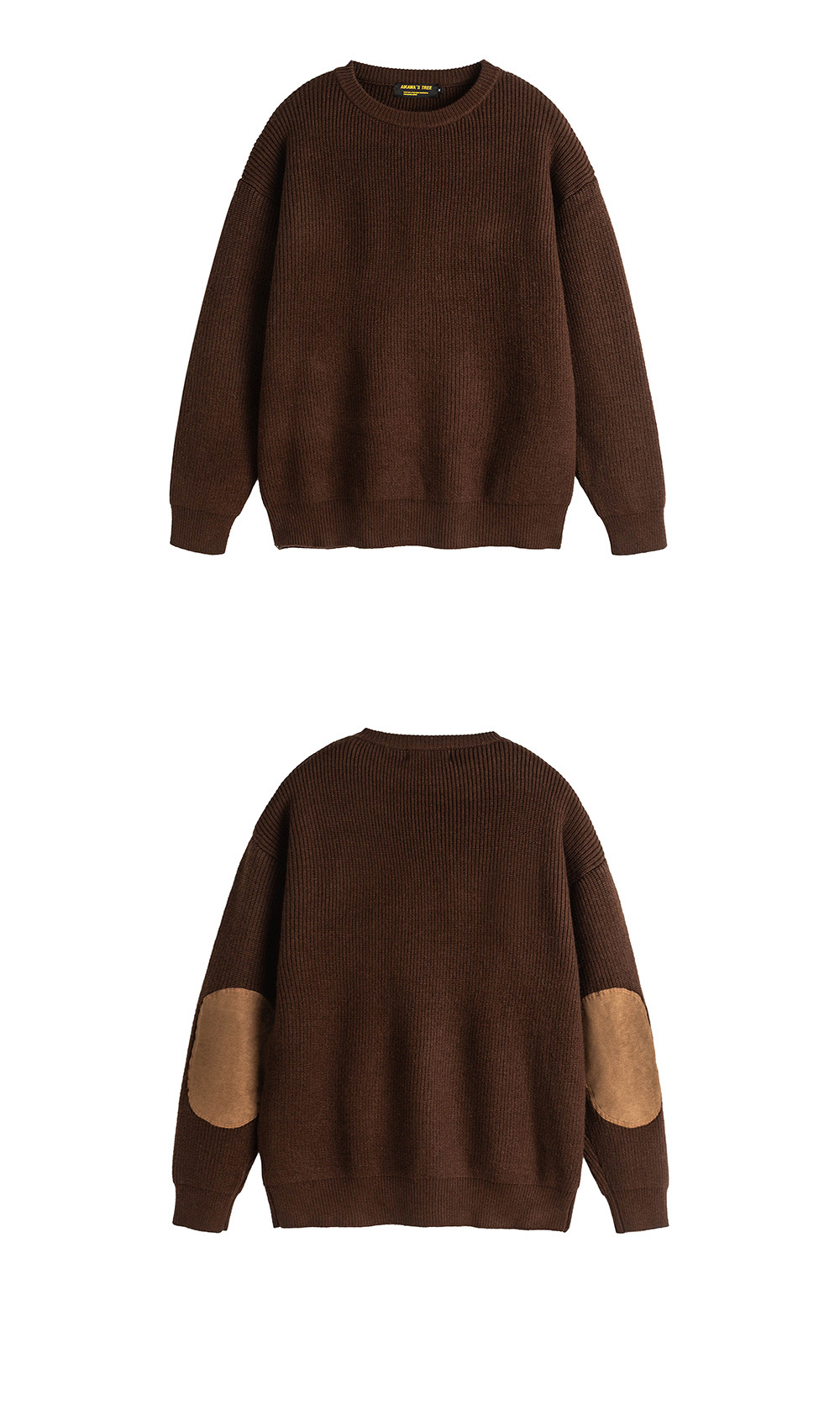 Japanese Fresh Ribbed Hem Oversized Long Sleeve Sweater