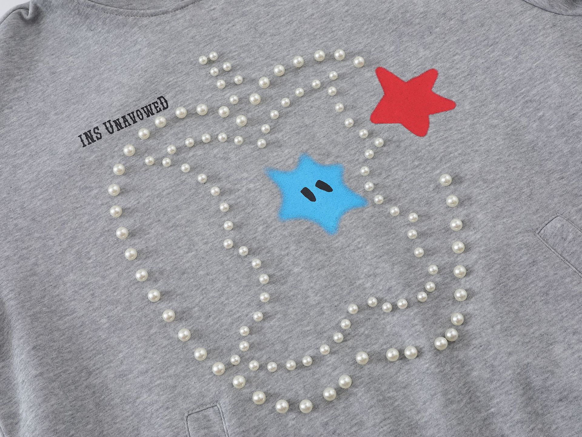 Vintage Cotton Studded Hoodie