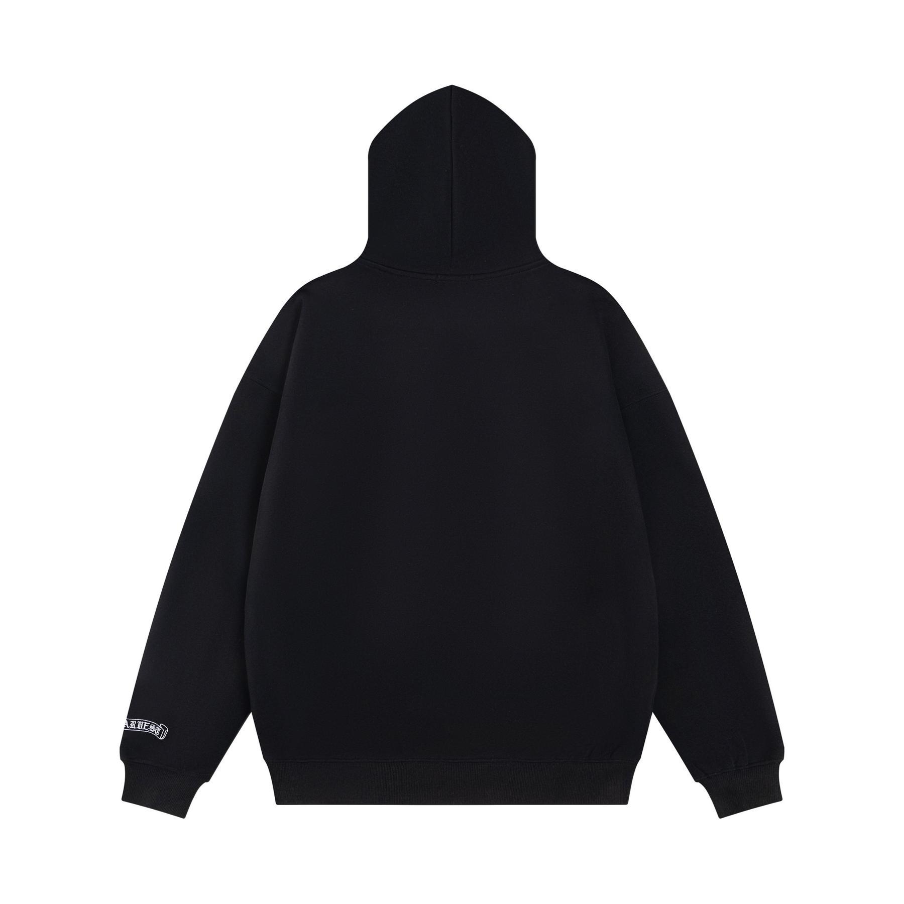 Vintage Emblem Graphic Milk Silk Long Sleeve Hoodie