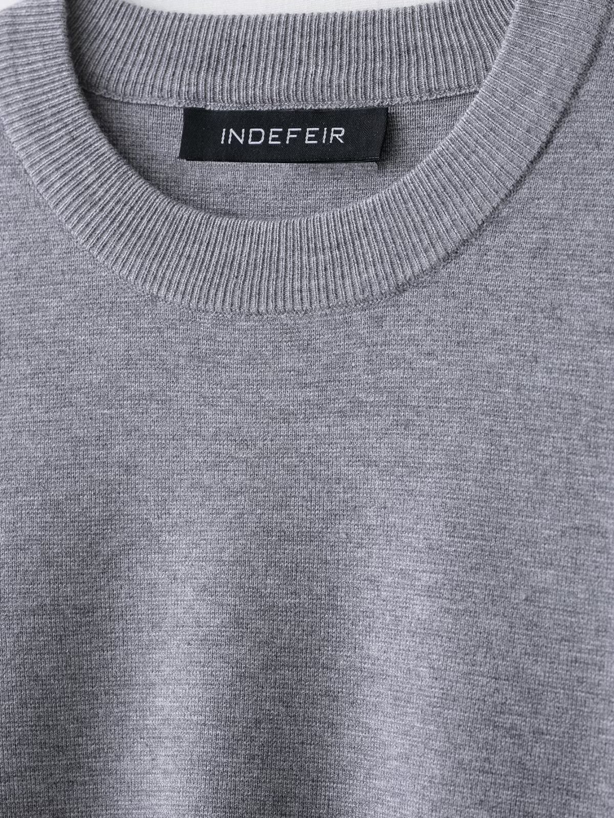 Ladies' Crew Collar Full Sleeve Bicolor Knit Sweater