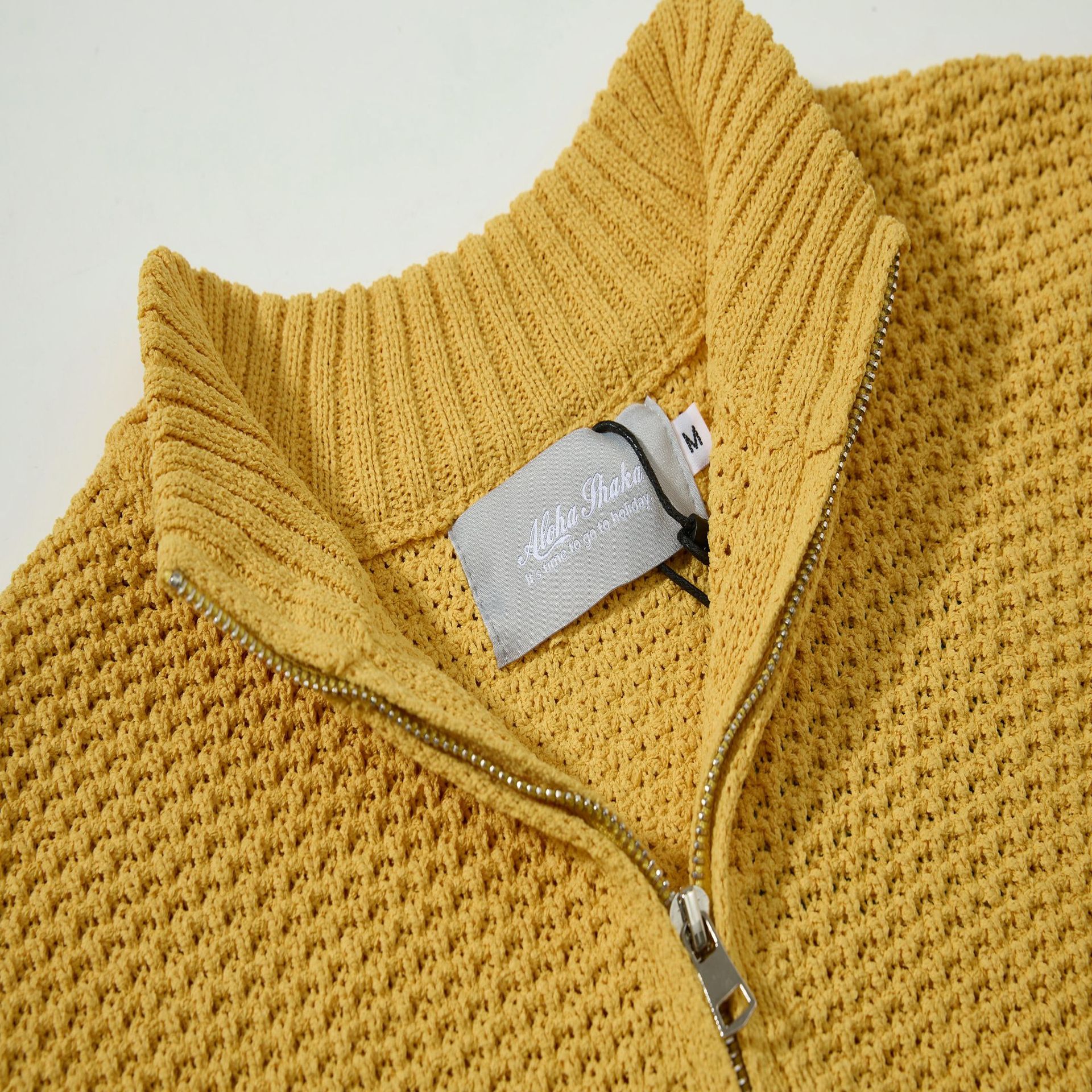 Relaxed Zipper Front Sweater Vest