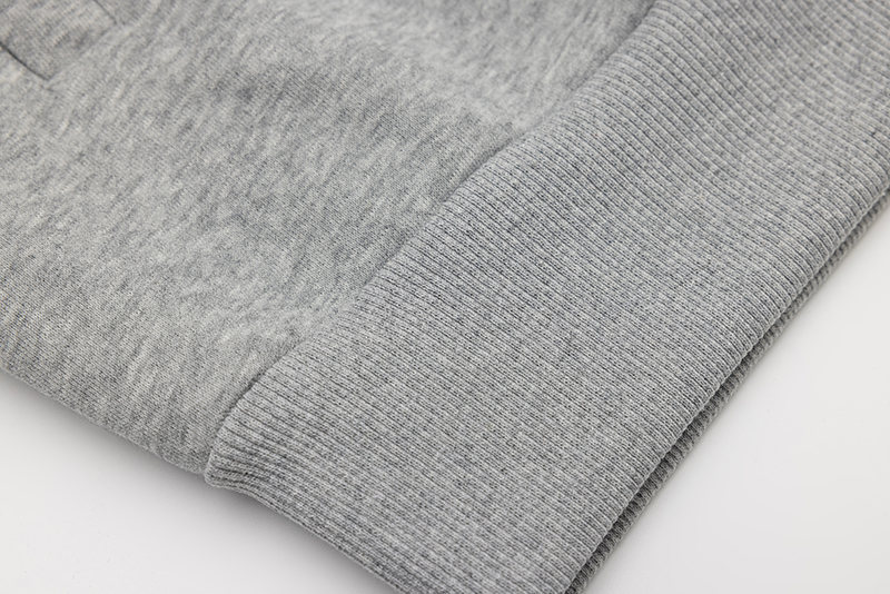Oversized Cotton Blend Letter Print Zipper Hoodie