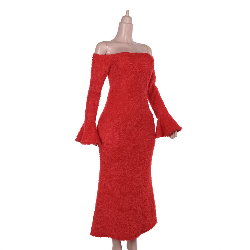 High Waist Asymmetric Bodycon Dress