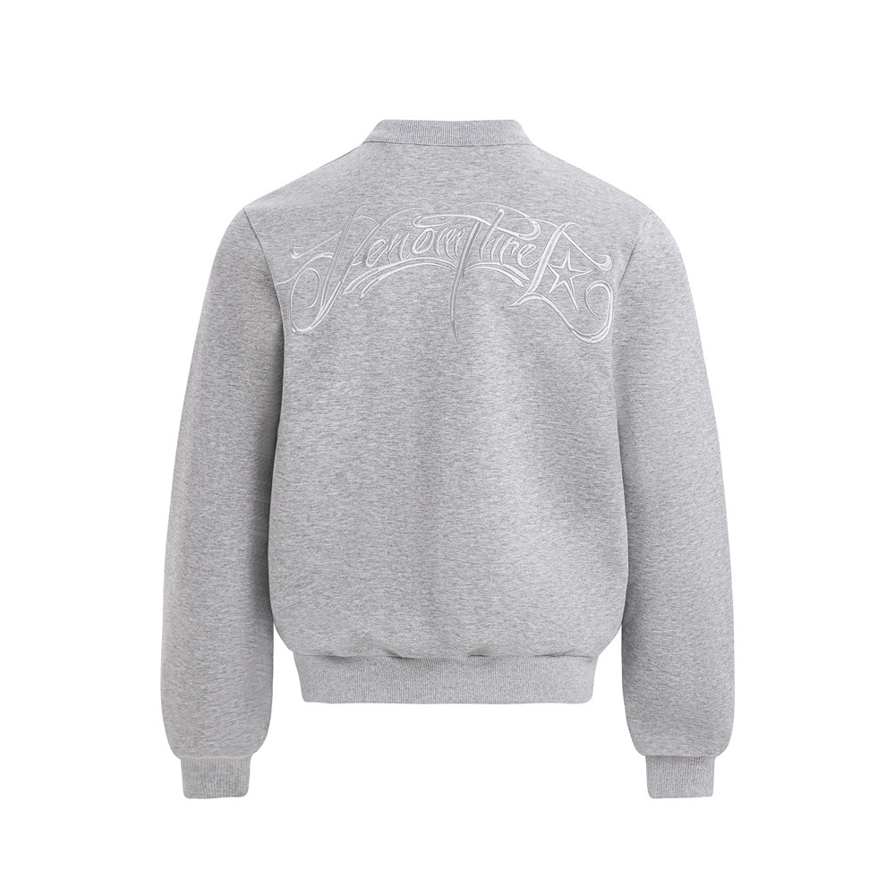 Men's Hoodie, Round Neck, Letter Embroidery, Casual Loose Fit, Long Sleeve Top for Men