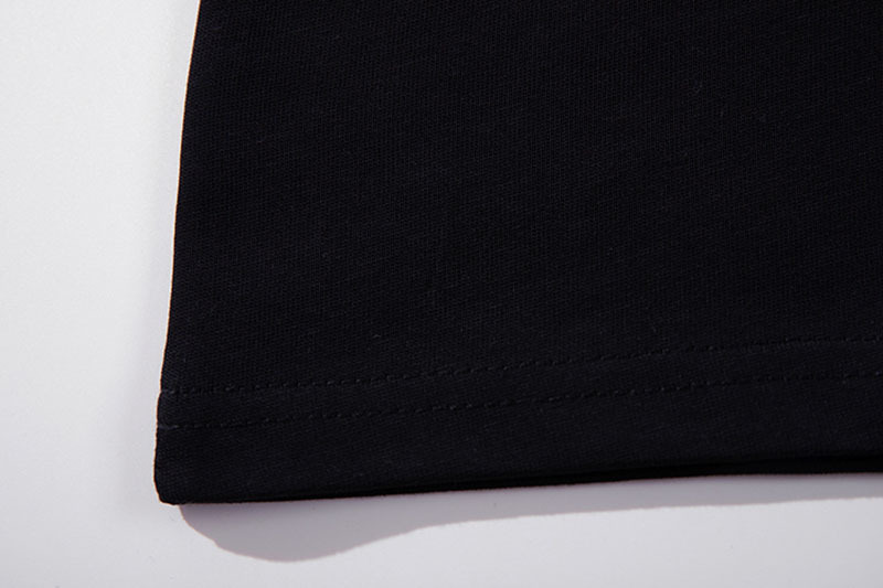 Matching Relaxed Drop Shoulder Contrast T-Shirt