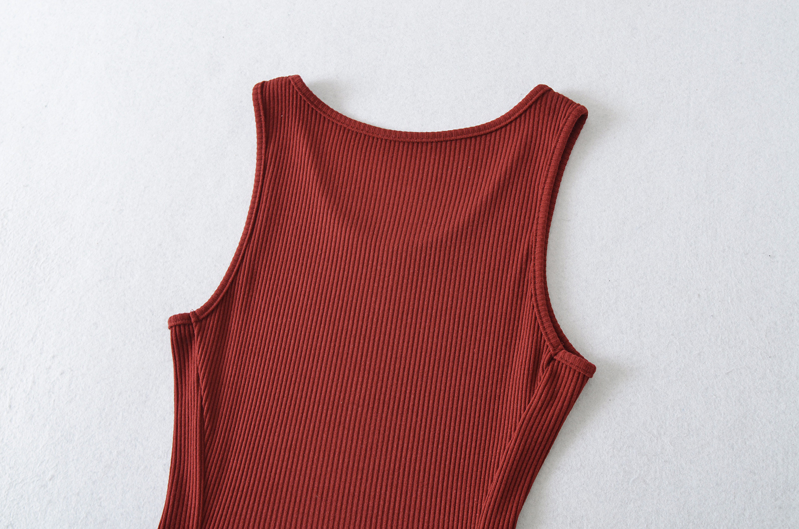 Round Neck Solid Waistline Flared A-Line Dress Short Skirt