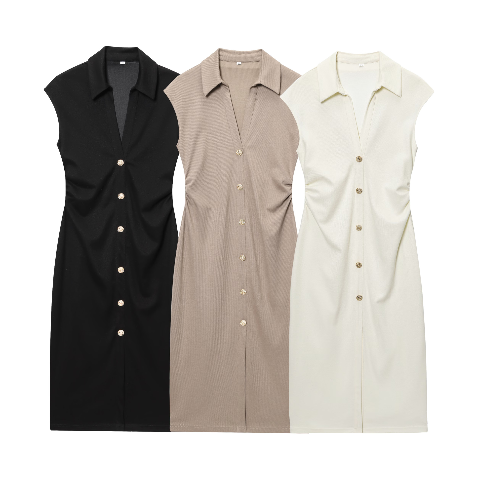 Women's Clothing Pique Shirt-style Dress