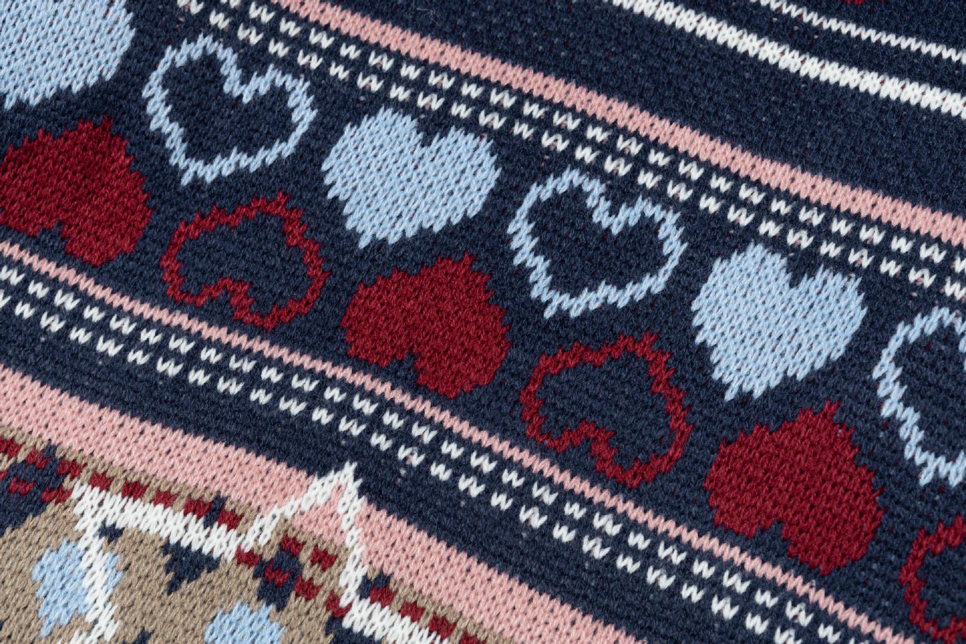 Retro Starry Knit Oversized Long Sleeve Sweater
