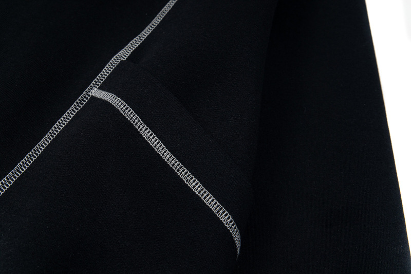 Street Relaxed Fit Zip-Up Letter Print Hoodie