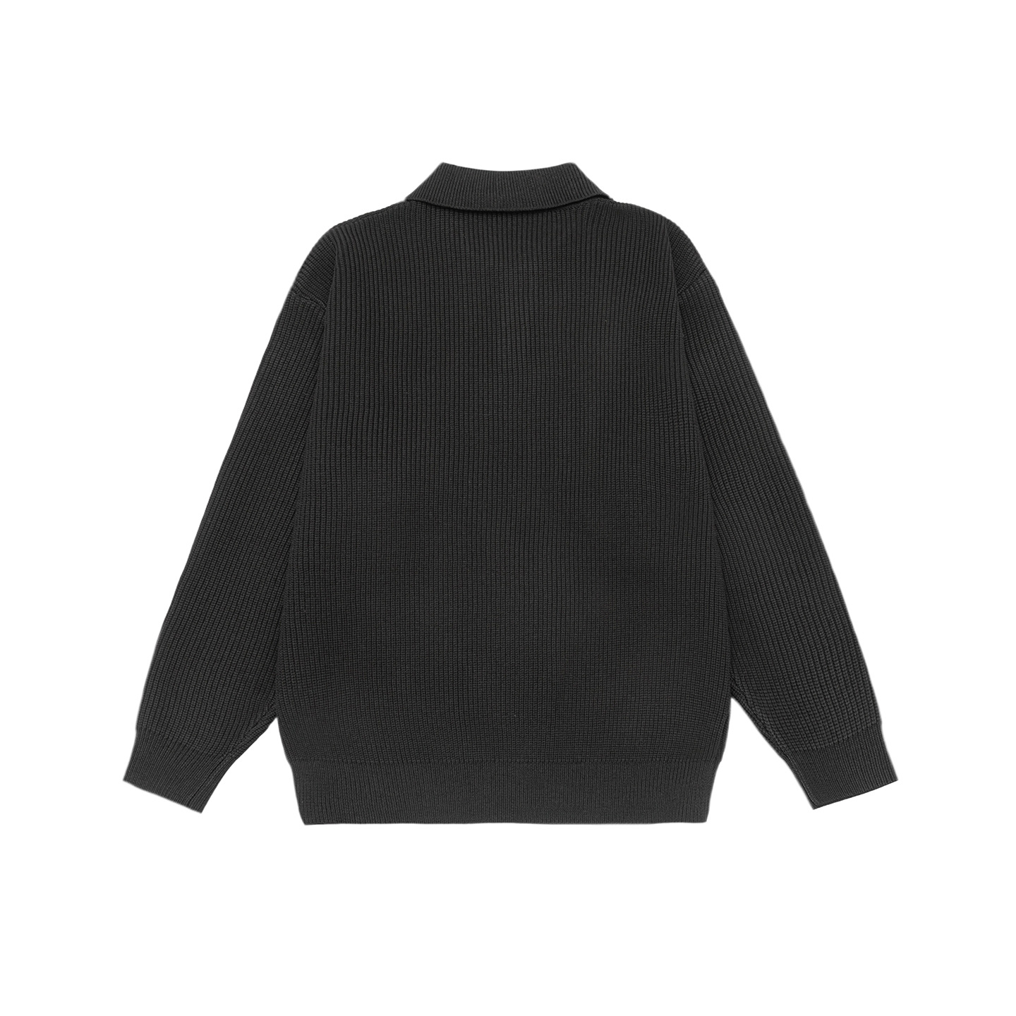 Man's Plain Polyester Pullover Sweater