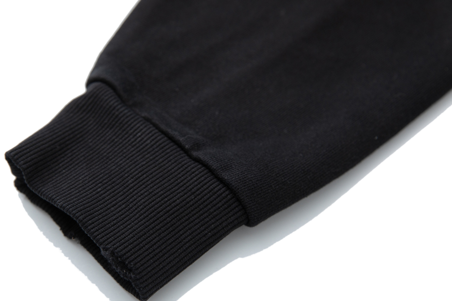 Loose Fit Cotton Pieced Frayed Hood Sweatshirt