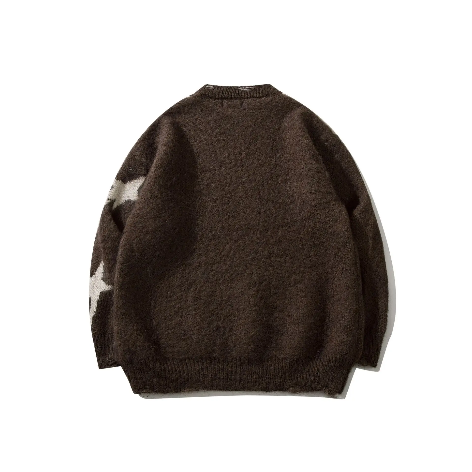 Unisex Galaxy Mosaic Loose Fit Crew Neck Sweater