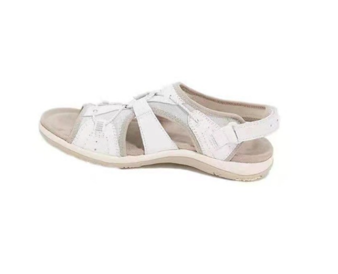 Women's sandals summer new round head breathable casual sandals large size flat beach sandals