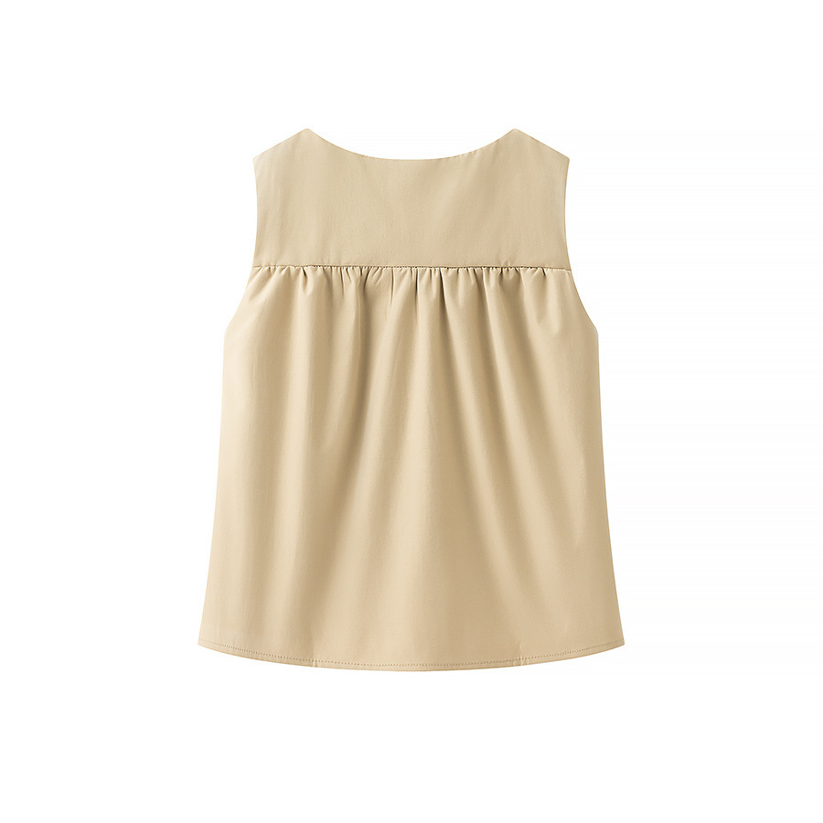 Color Block European Style Sleeveless Tank