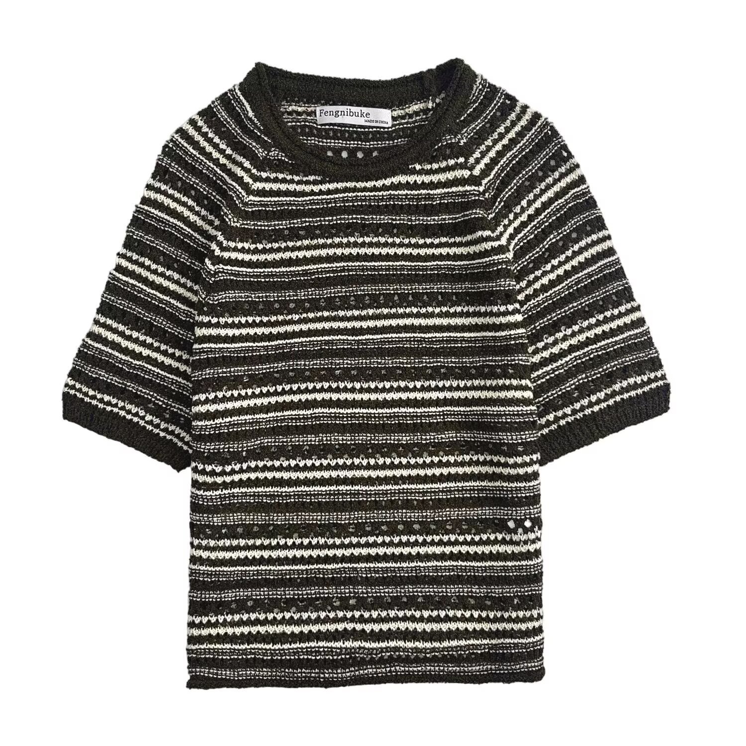 Ladies' Classic Crewneck Grid Tee