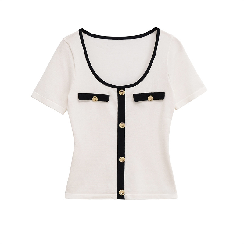 Ladies Continental Chic Relaxed Fit Knit T-Shirt