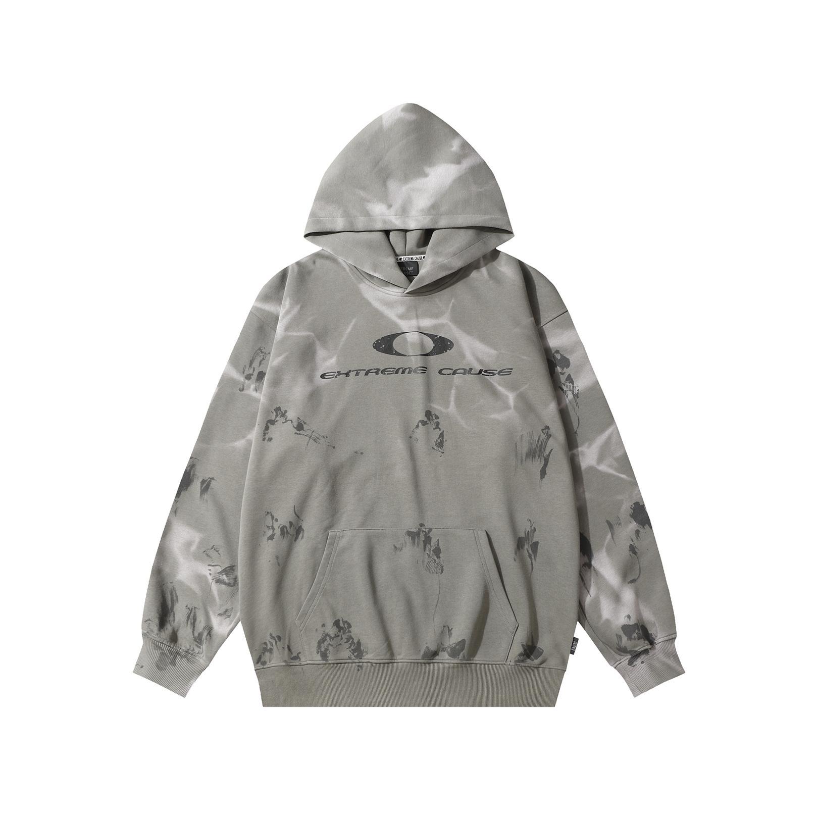 Urban Psychedelic Cotton Blend Long Sleeve Hoodie