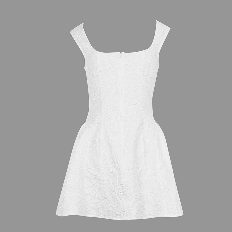 Polyester Sleeveless Tie Neck Bodycon Mini Dress
