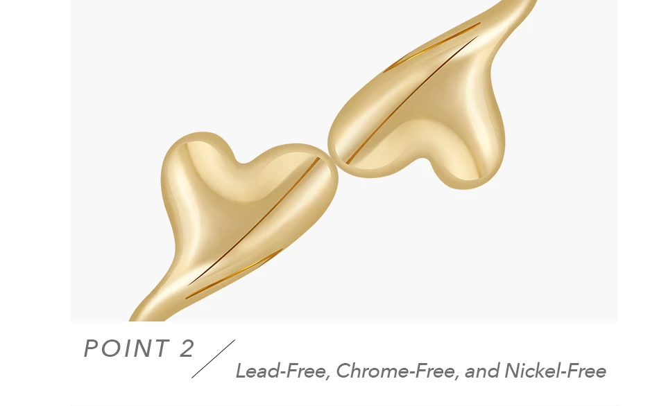 Mini Heart Ring For Women Bi Finger Brass Gold Plated Fashion Jewelry Copper Everydaywear Luck Romantic