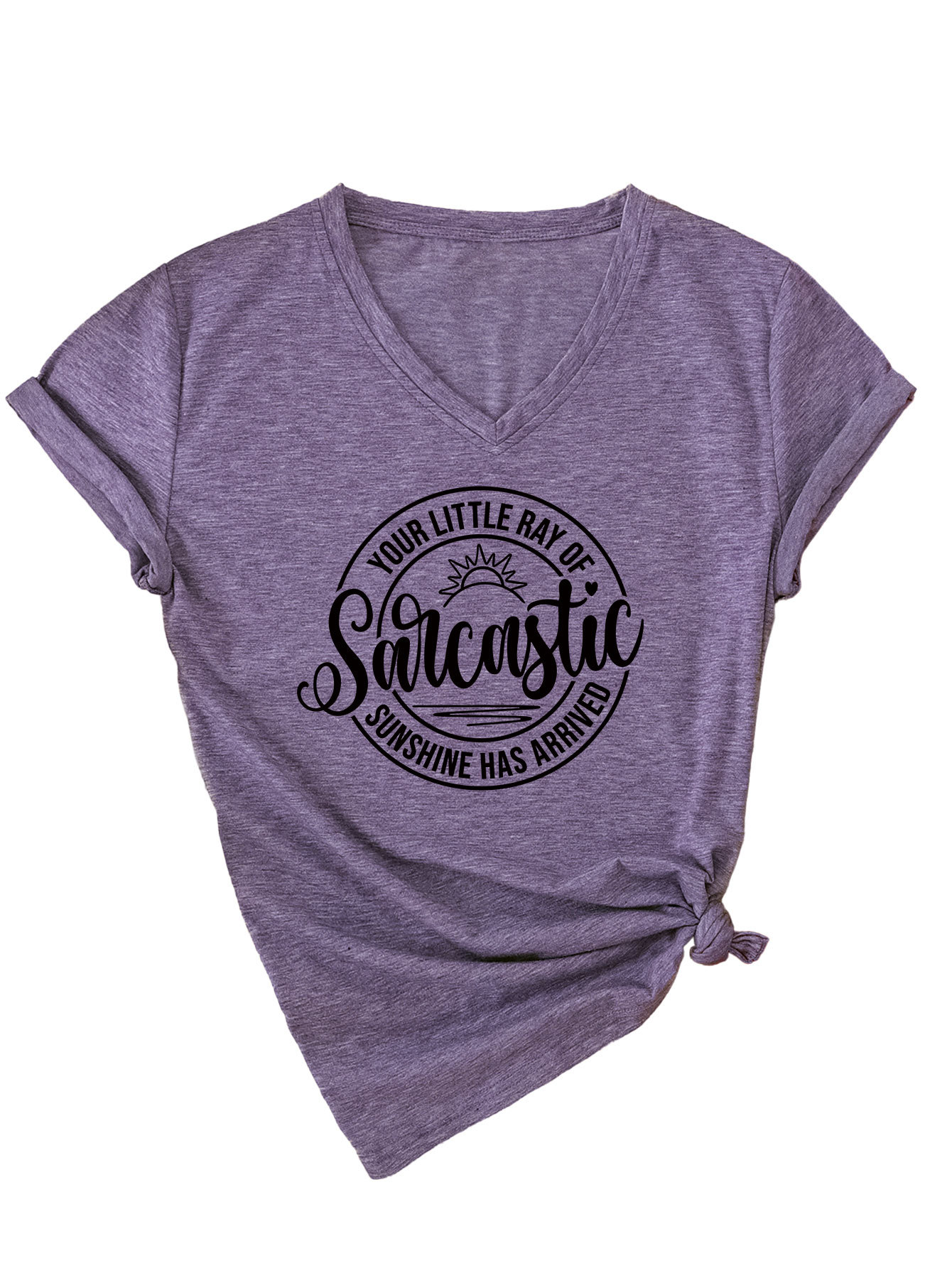 Sassy Geometric Print Round Neck T-Shirt