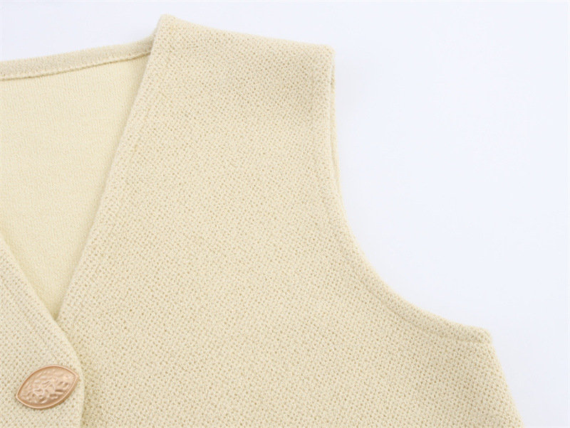 Lady Street Slim Fit Blended 3D Armless Vest