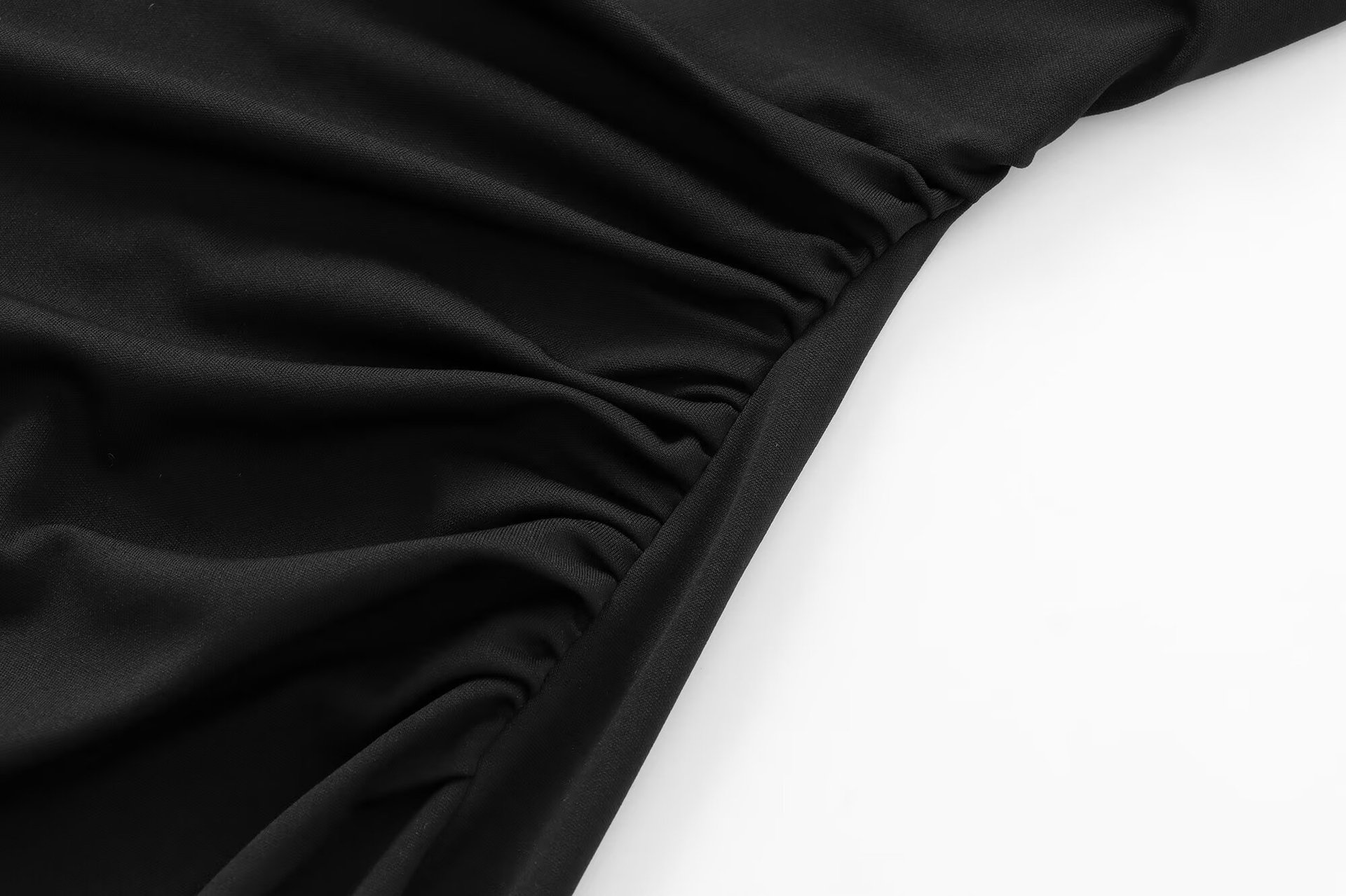 Women's Clothing Back Knot Decorative Pleated Collar Sleeveless Fitted Midi Dress