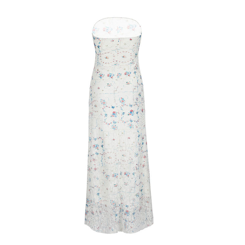 Spotted Bandeau Bodycon Dress
