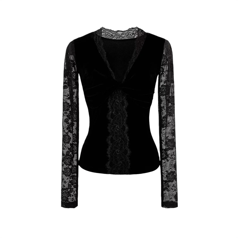Sultry Solid Plunge Tied Front Bodysuit