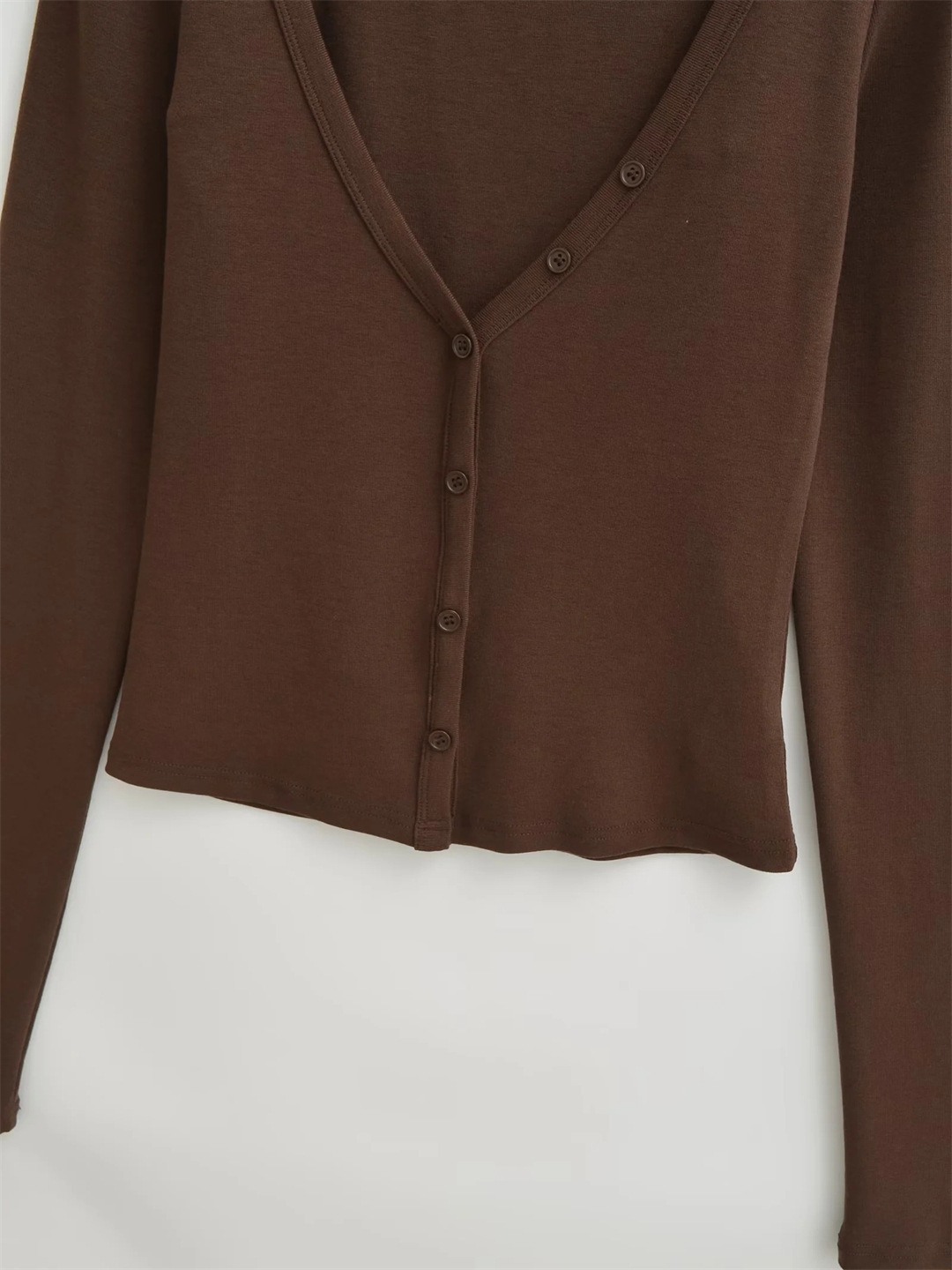 Vintage Cocoa Camisole and Cropped Cardigan Ensemble