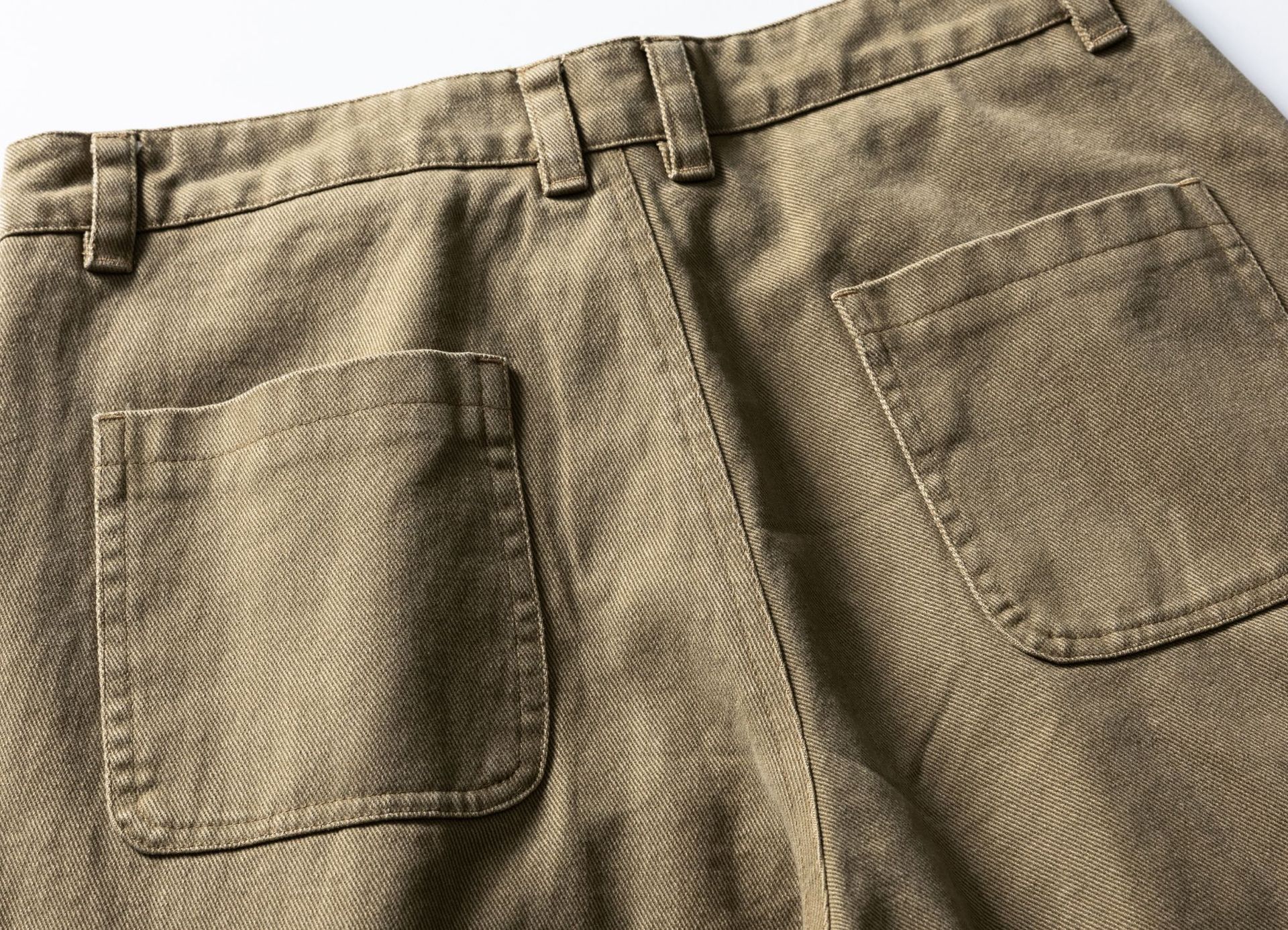 Distressed Straight Leg Cargo Pants Long Trousers