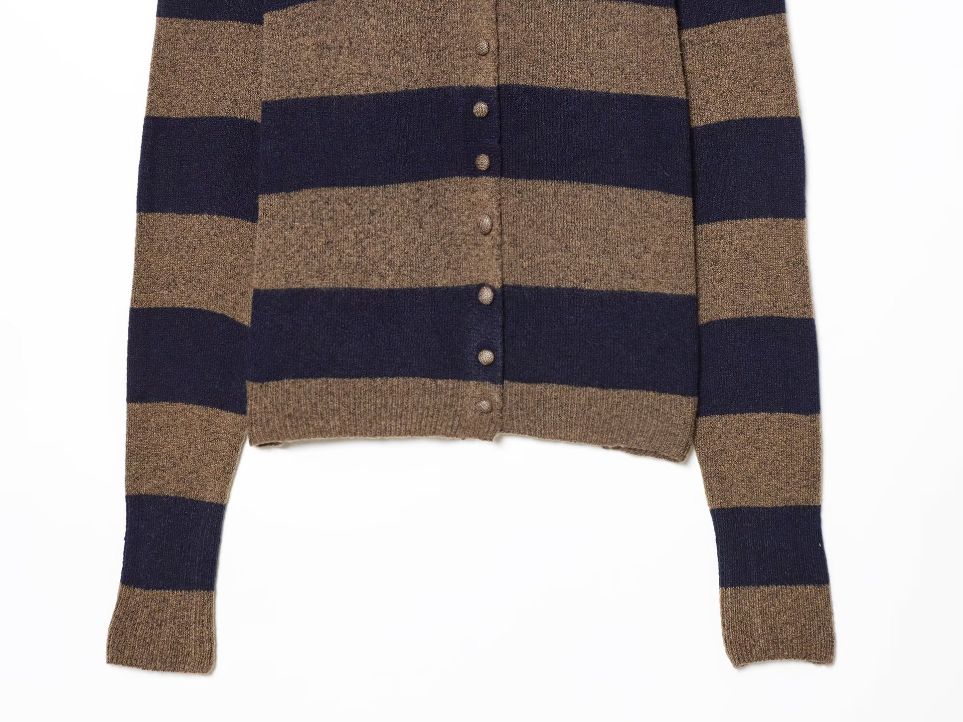 Striped knitted jacket