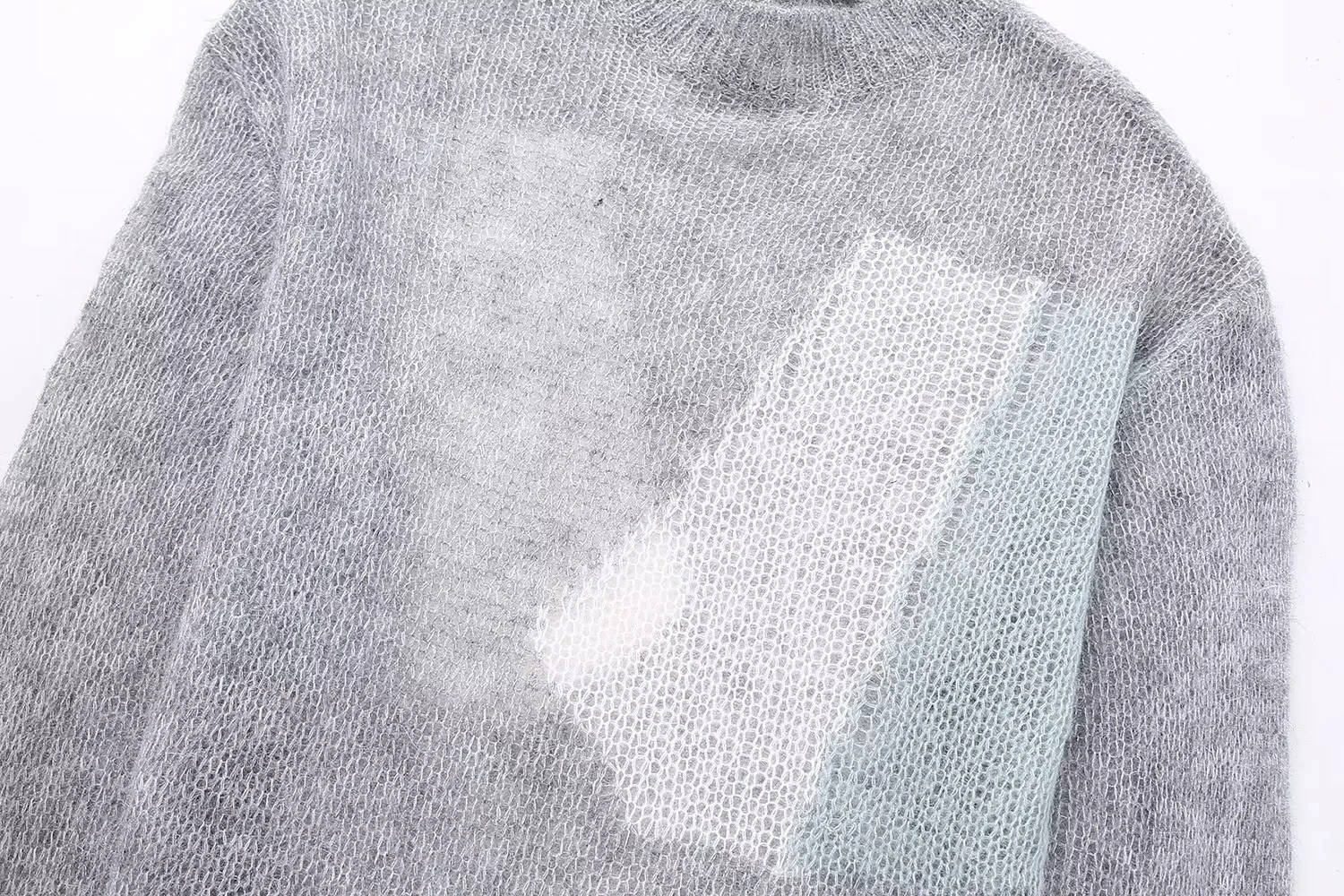 Ladies Polyester Crew Neck Sweater