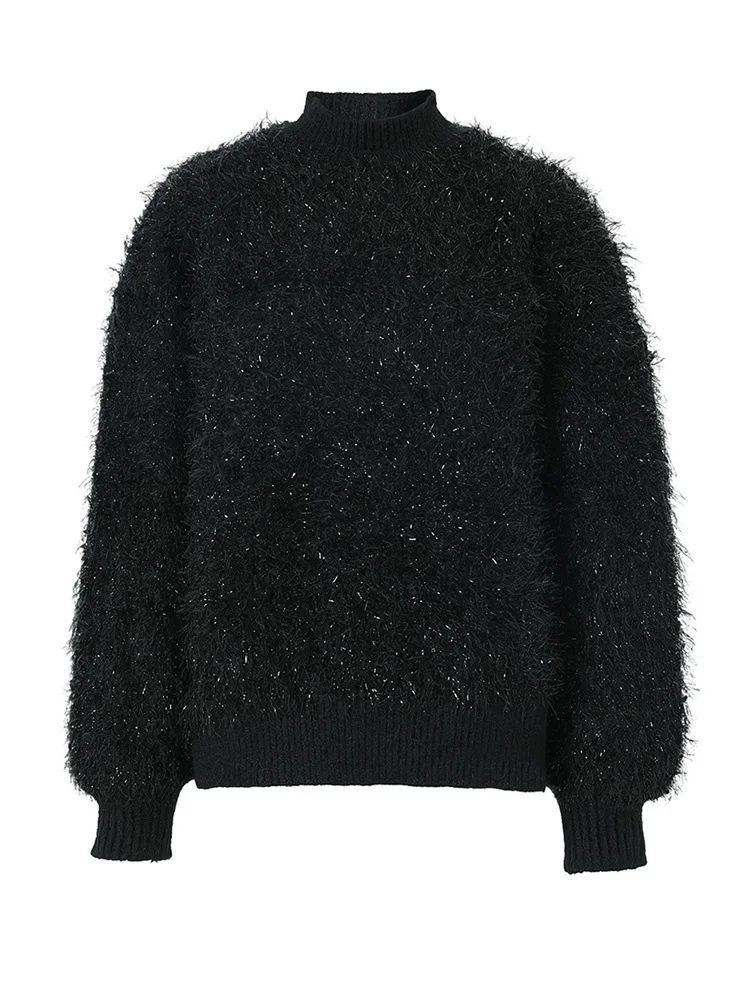 Ladies Oversized Roll Neck Full Sleeved Cotton Sweater