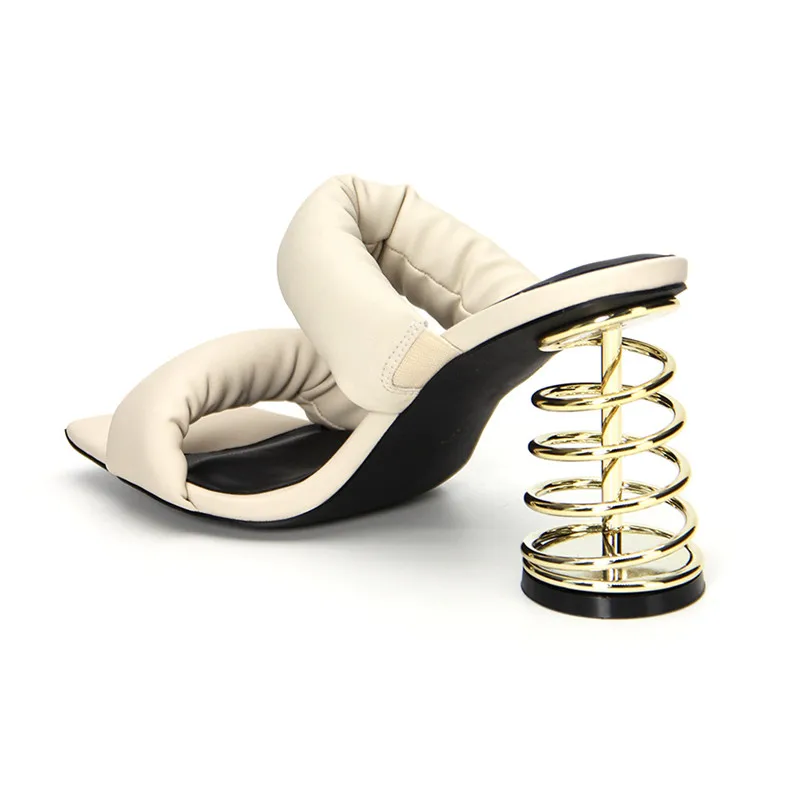 Women Slippers Spring Strange High Heels Ladies Gladiator Sandals Summer Outdoor Slides Prom Dress Shoes Designer Mules