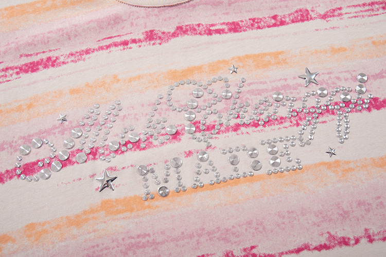 His & Hers Vintage Crystal-Banded Oversized Crewneck Tee