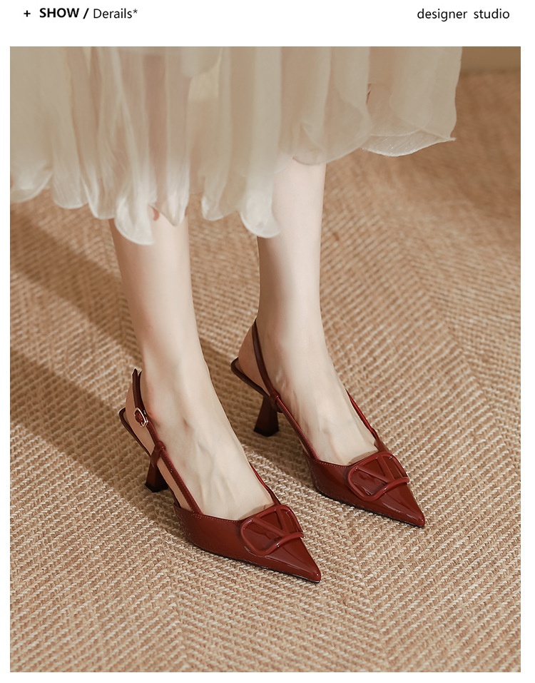 High-heeled Shoes for Women with Thin Heels, Fashionable Dress Shoes, Sandals for Women, Stylish Huizhou Women's Shoes