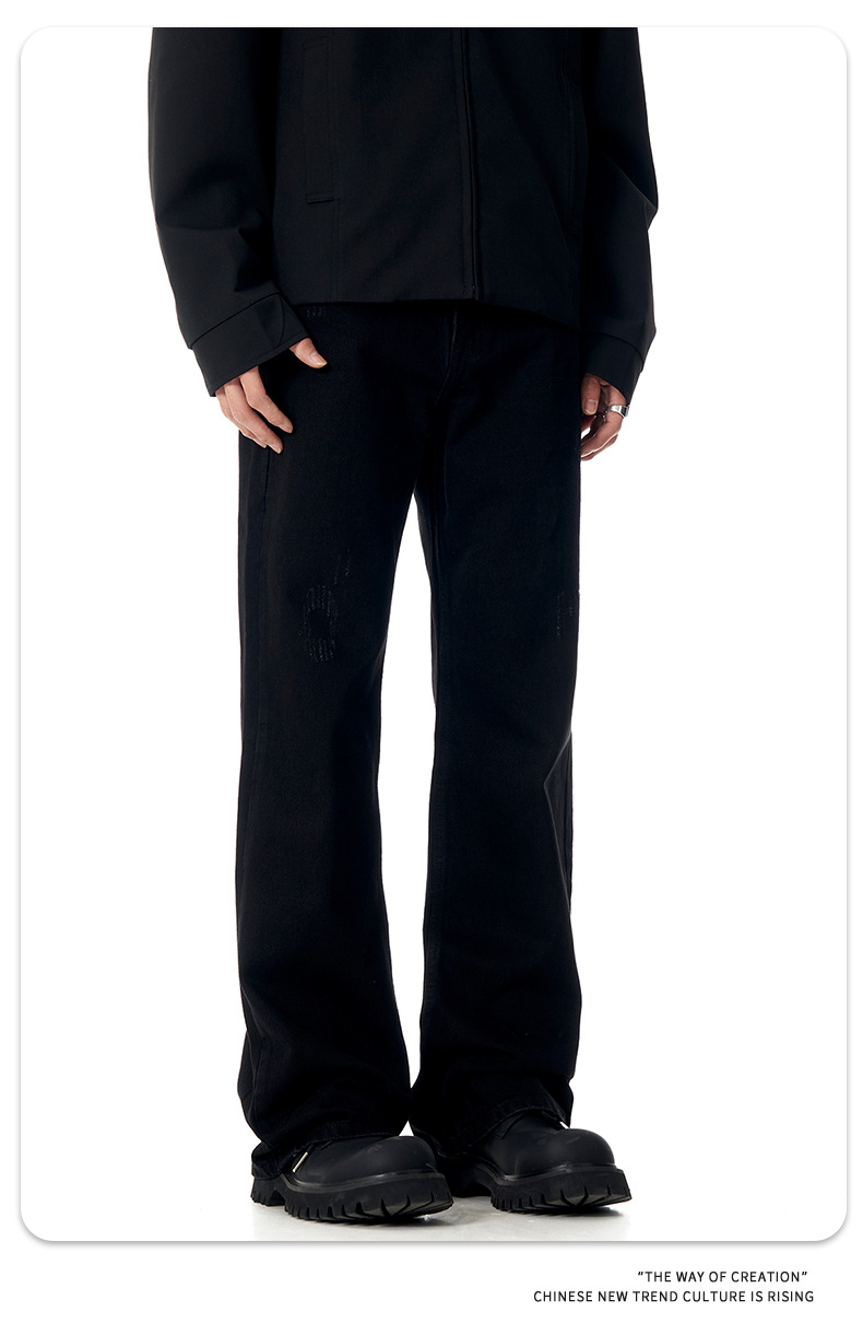 Streetwear Faded Straight Leg Loose Wide Leg Retro Versatile Cleanfit Long Pants