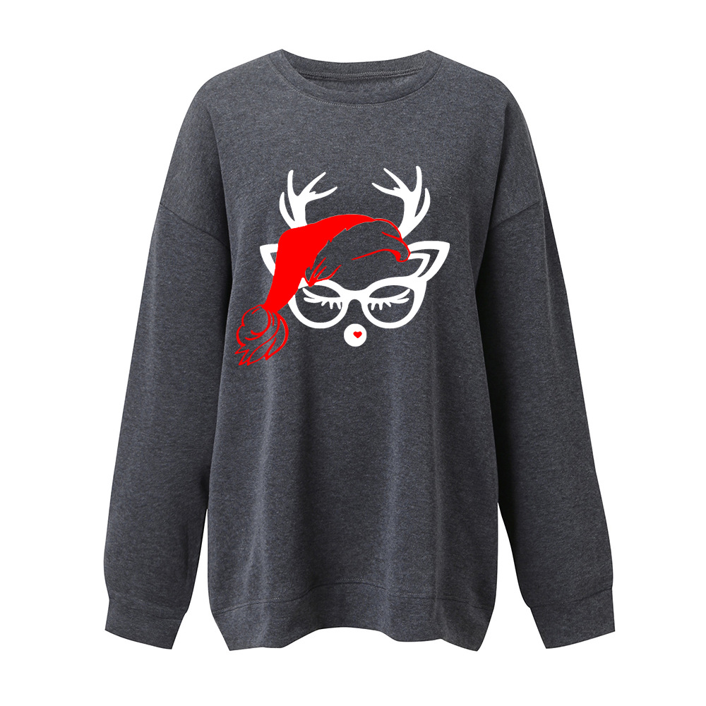 Scarlet Reindeer 3D Korean Oversized Hoodie