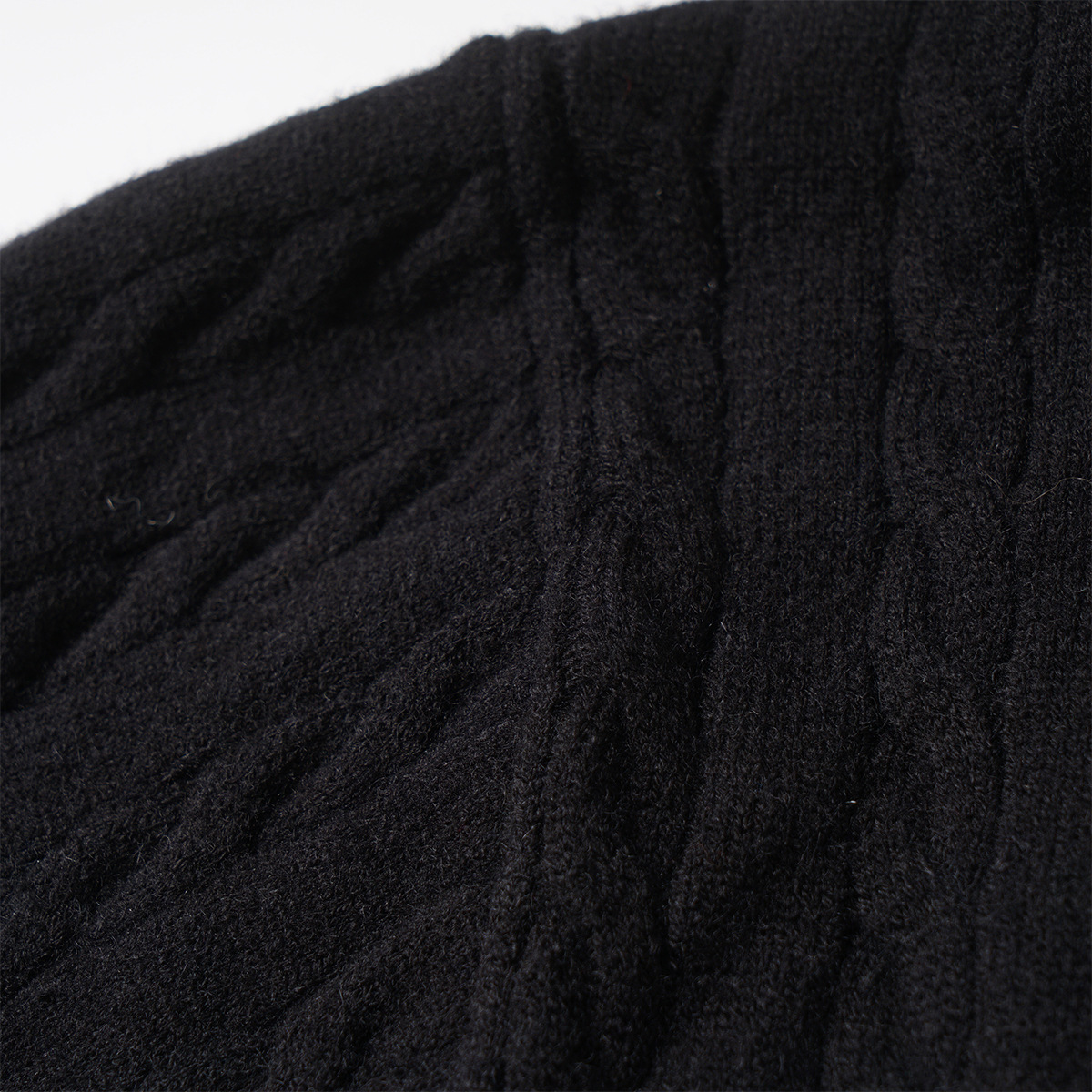 Retro Cotton Blend Zip Front Sweater