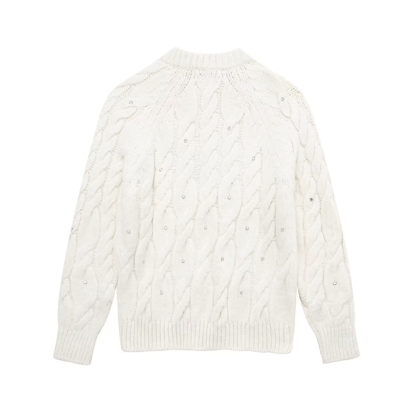 Bright eight ply knitted sweater