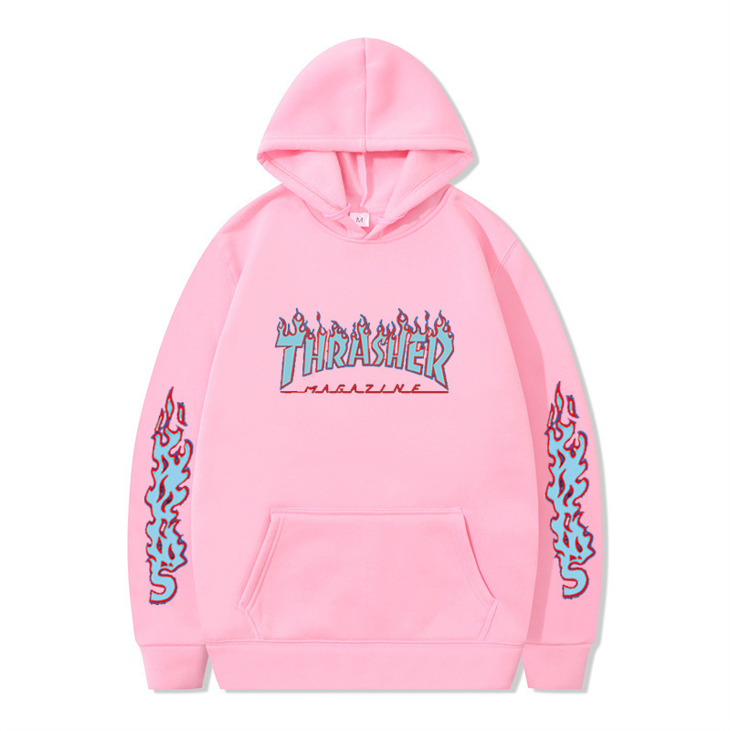 Hip Hop Streetwear Plain Loose Hoodie