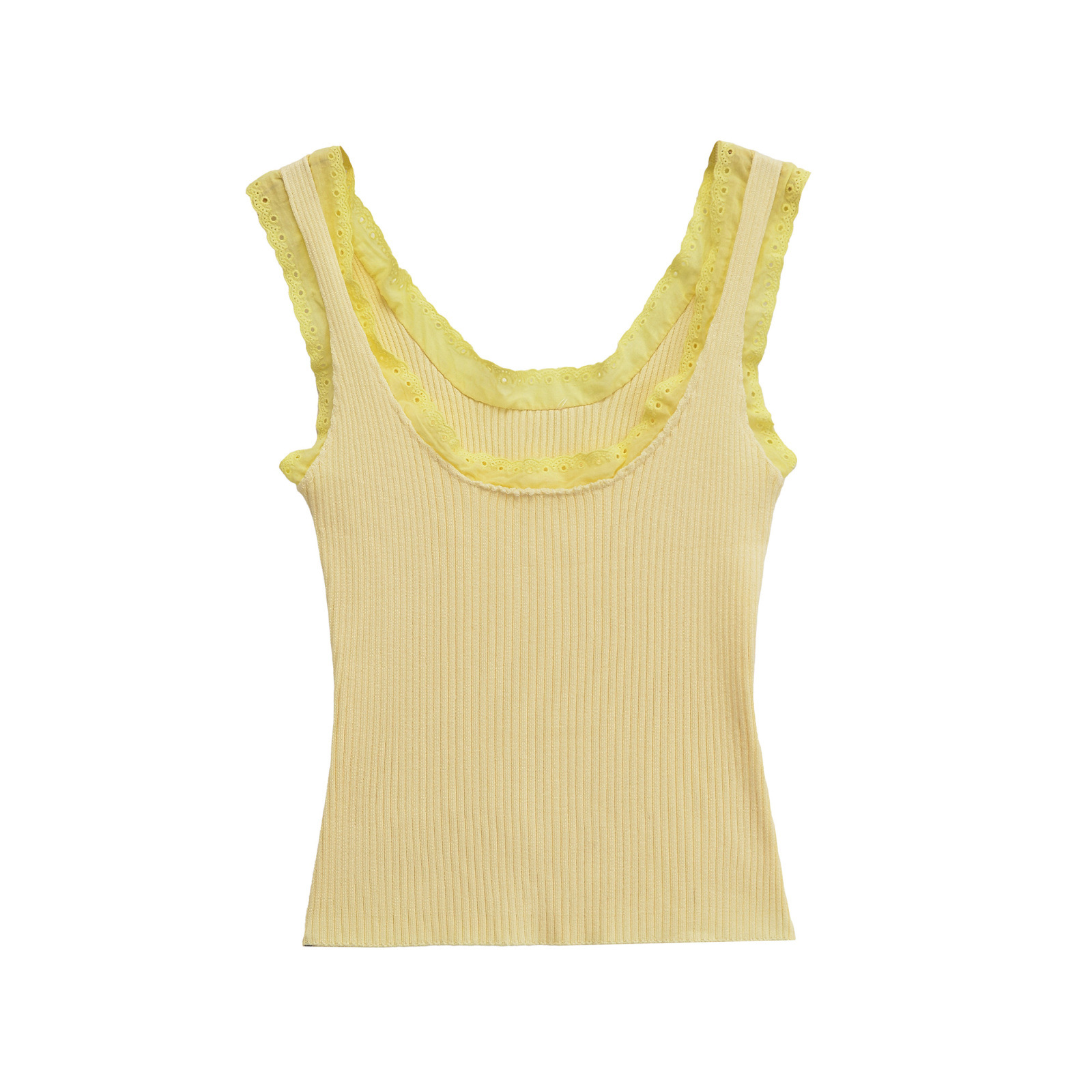 Ribbon Tie Crew Neck Vest