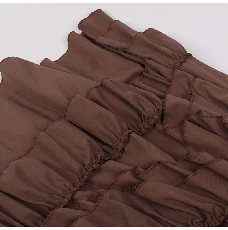 Ladies' Dark Historical Polyester Costume Skirt